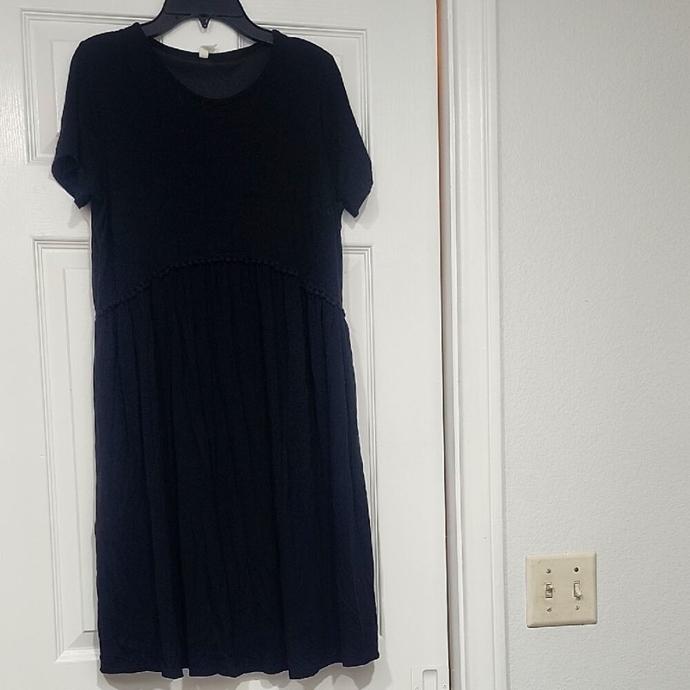 Chic Black Dress - Pink Blush